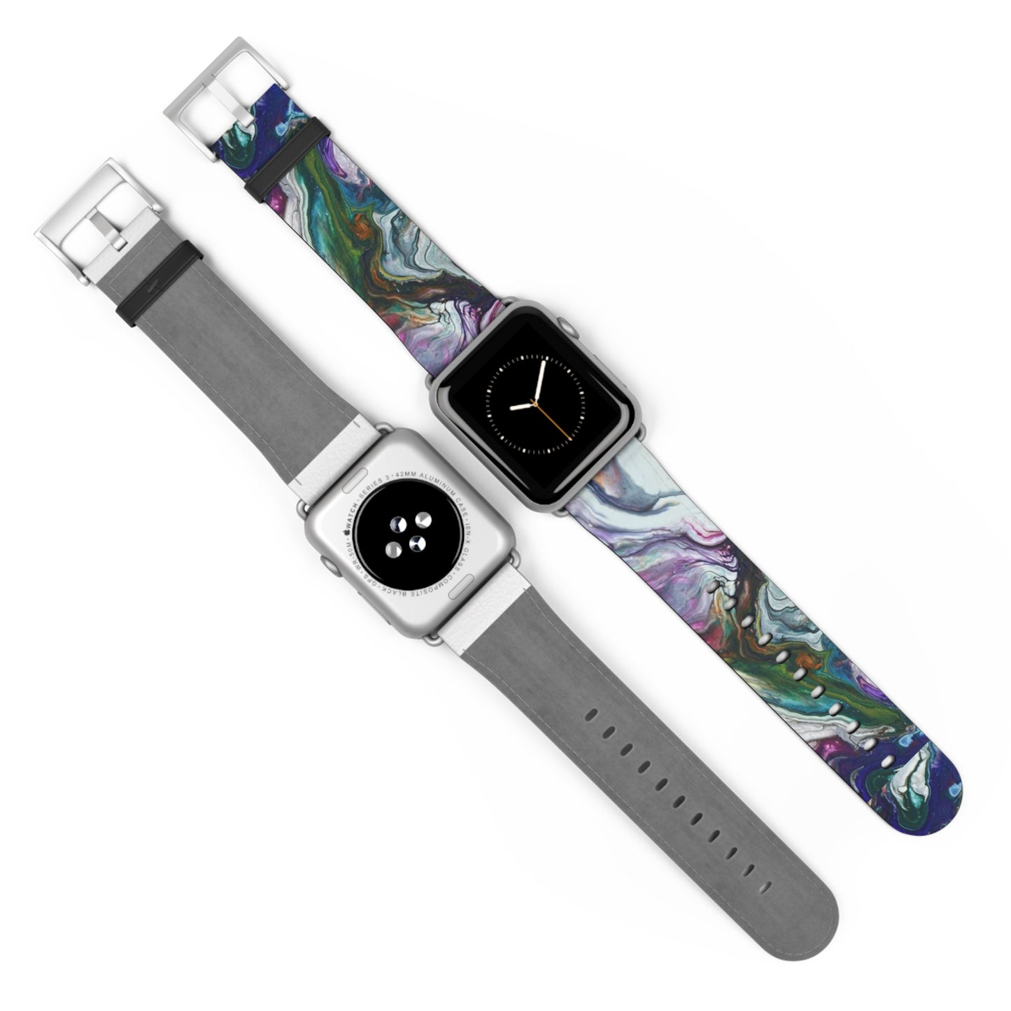 Vibrant Swirls Watch Band for Apple Watch Series 1-9, Ultra, and SE devices