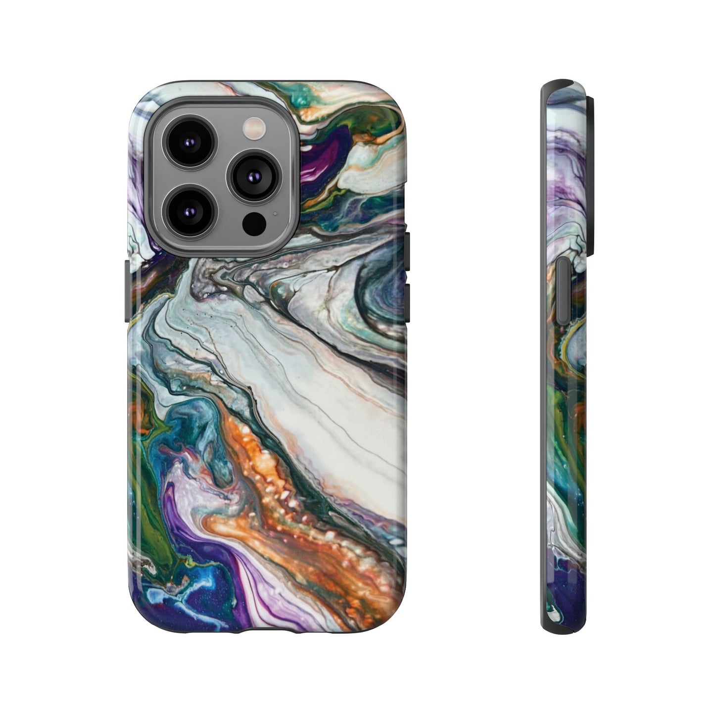 Vibrant Swirls Tough Phone Case for iPhone, Samsung Galaxy, and Google Pixel devices