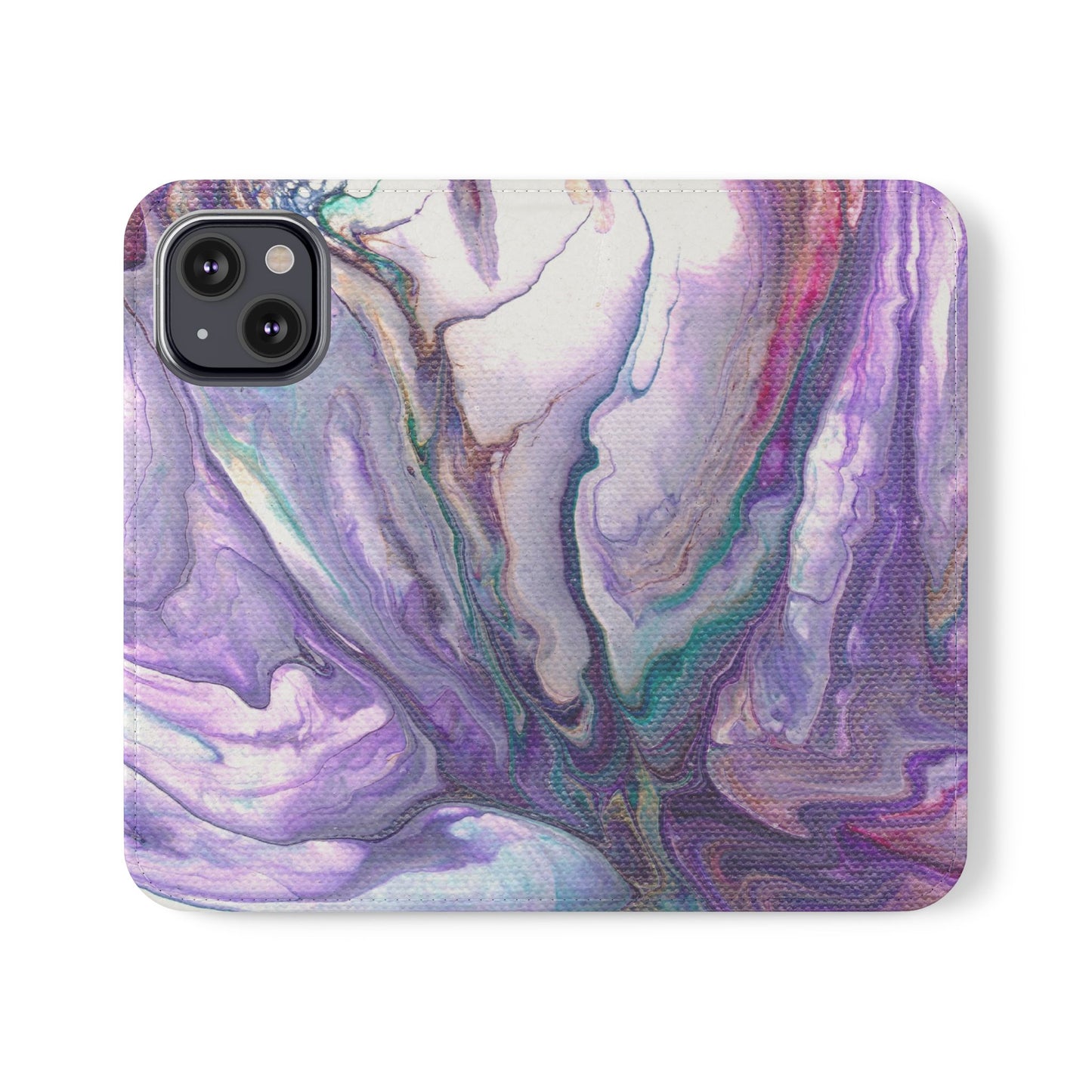 Majestic Marble Flip Phone Case for iPhone 11 – 16 Pro, Samsung 21 – 22 Series