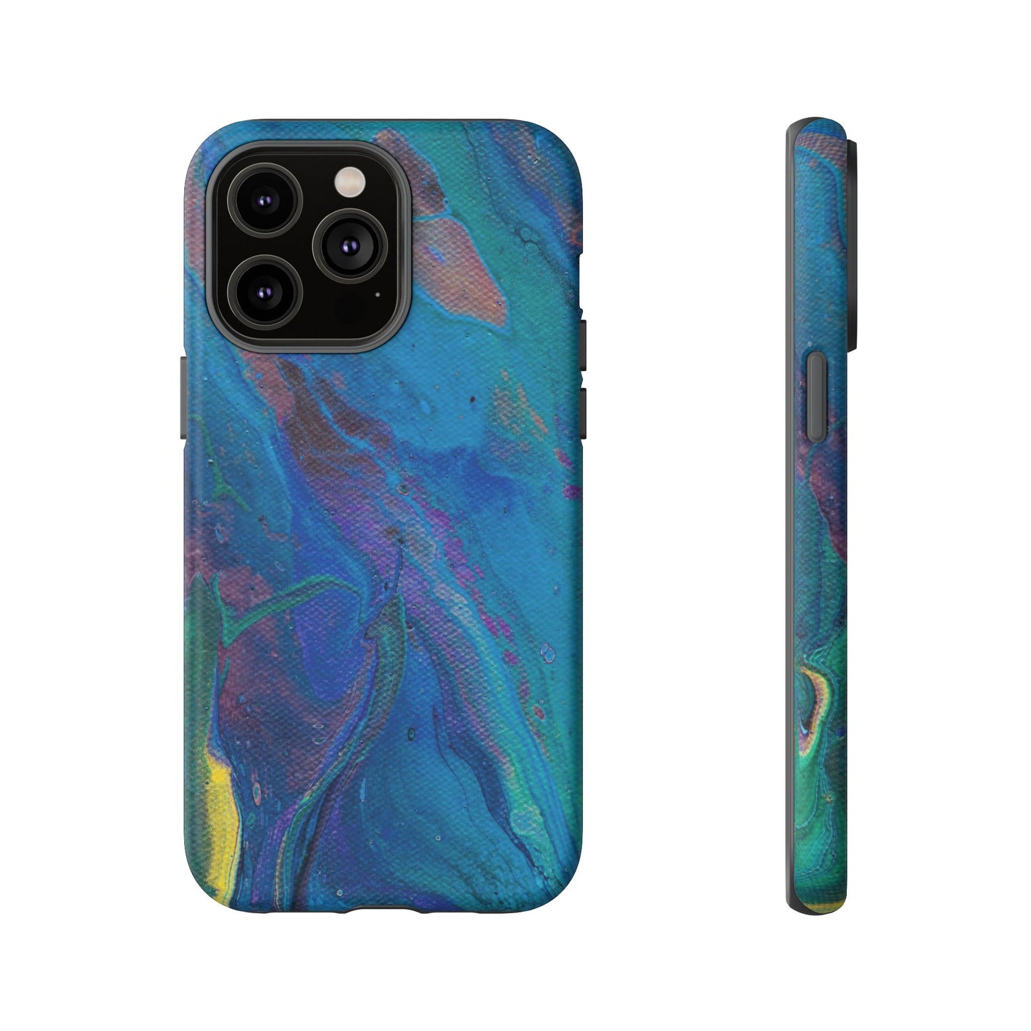 Peacock Swirls Tough Phone Case for iPhone, Samsung Galaxy, and Google Pixel devices