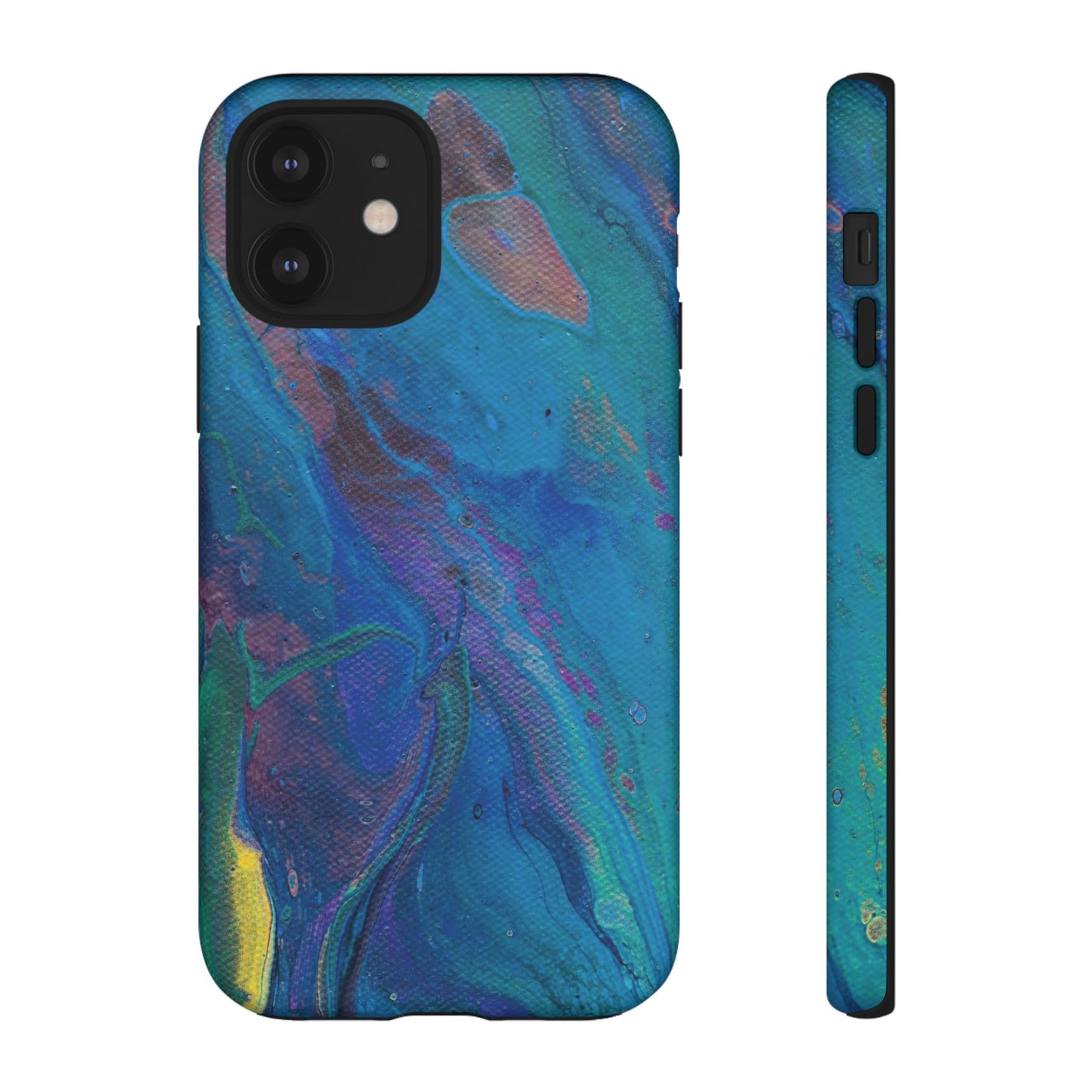Peacock Swirls Tough Phone Case for iPhone, Samsung Galaxy, and Google Pixel devices