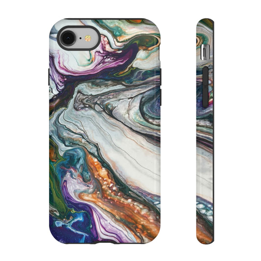Vibrant Swirls Tough Phone Case for iPhone, Samsung Galaxy, and Google Pixel devices