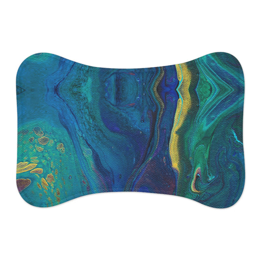 Colorful Pet Feeding Mat, Dog Bowl Pad, Cat Food Placemat, Stylish Pet Accessory, Home Decor, Pet Gifts