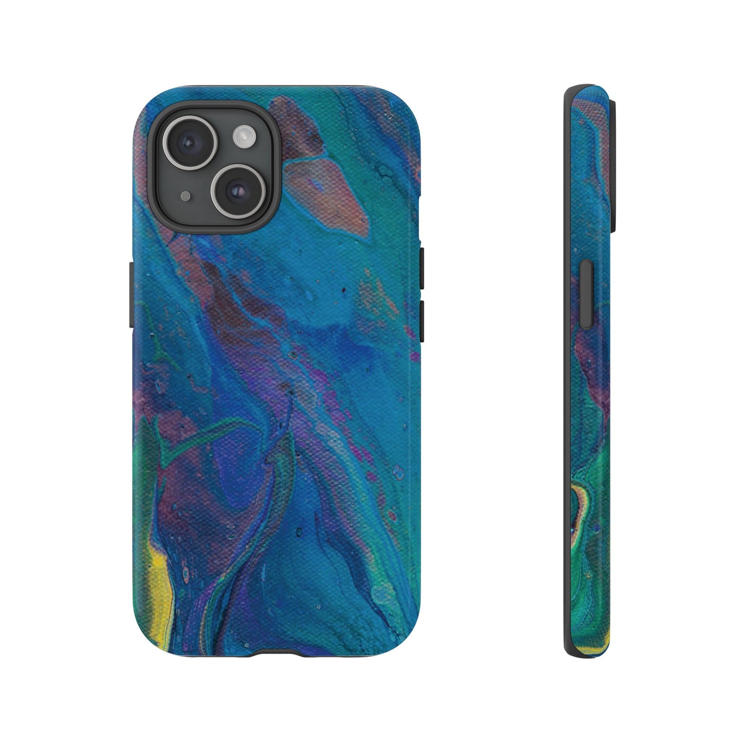 Peacock Swirls Tough Phone Case for iPhone, Samsung Galaxy, and Google Pixel devices