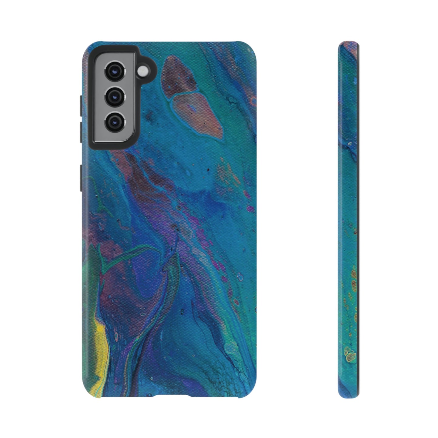 Peacock Swirls Tough Phone Case for iPhone, Samsung Galaxy, and Google Pixel devices