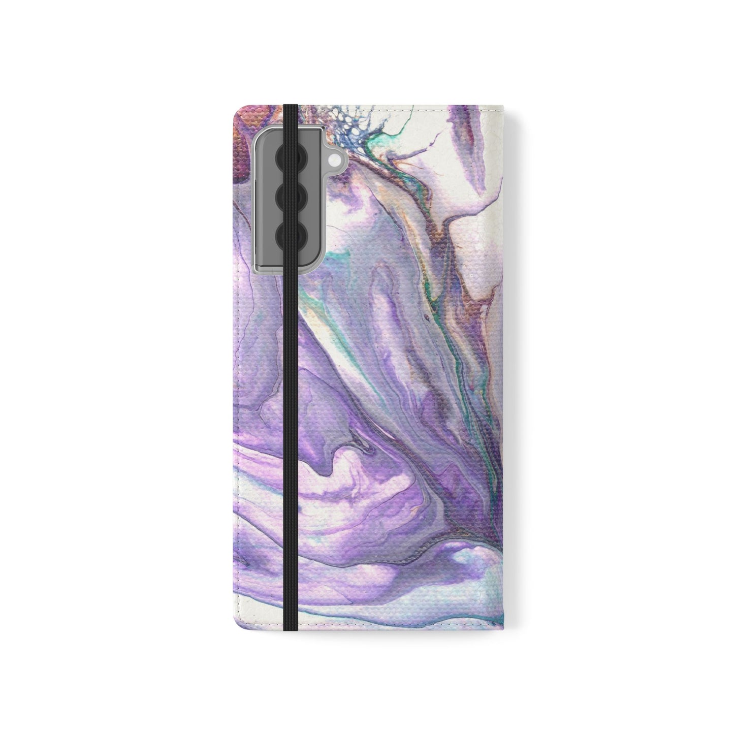 Majestic Marble Flip Phone Case for iPhone 11 – 16 Pro, Samsung 21 – 22 Series
