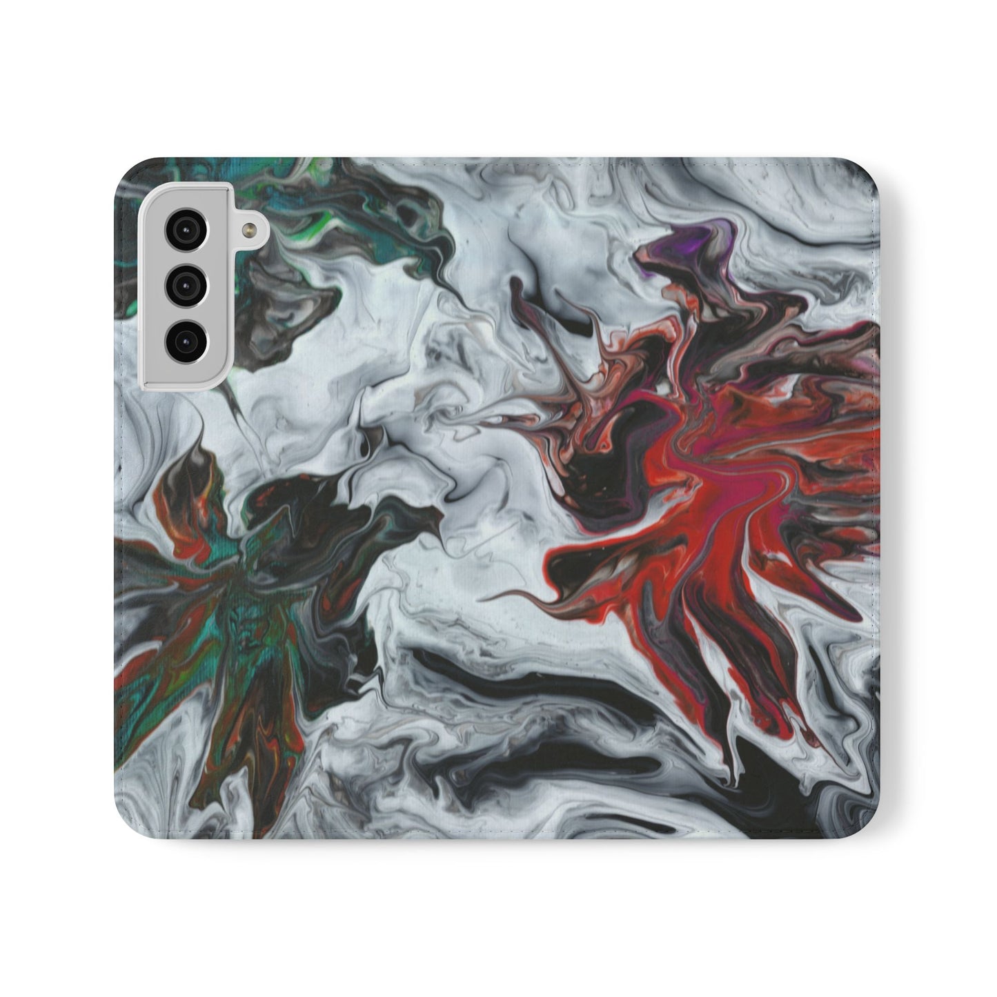 Colorful Symphony Flip Phone Case for iPhone 11 – 16 Pro, Samsung 21 – 22 Series