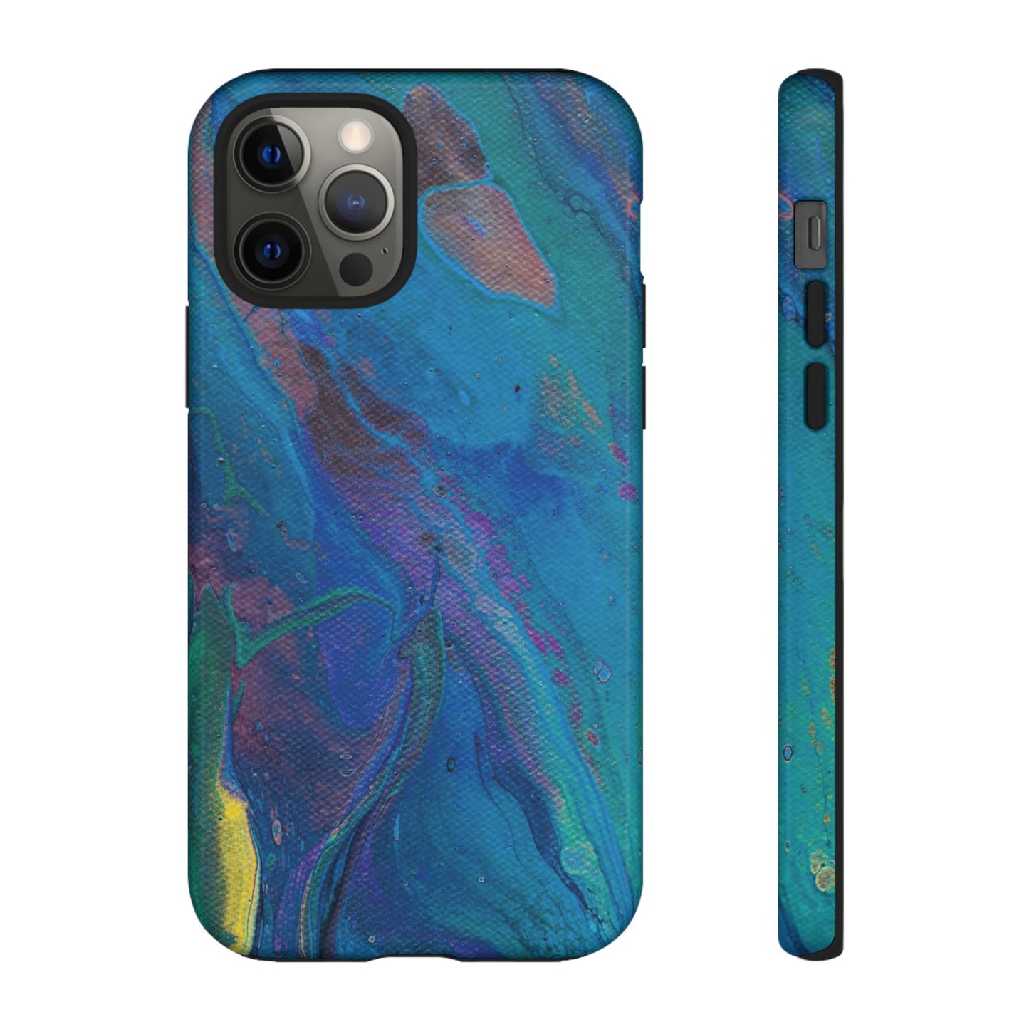 Peacock Swirls Tough Phone Case for iPhone, Samsung Galaxy, and Google Pixel devices