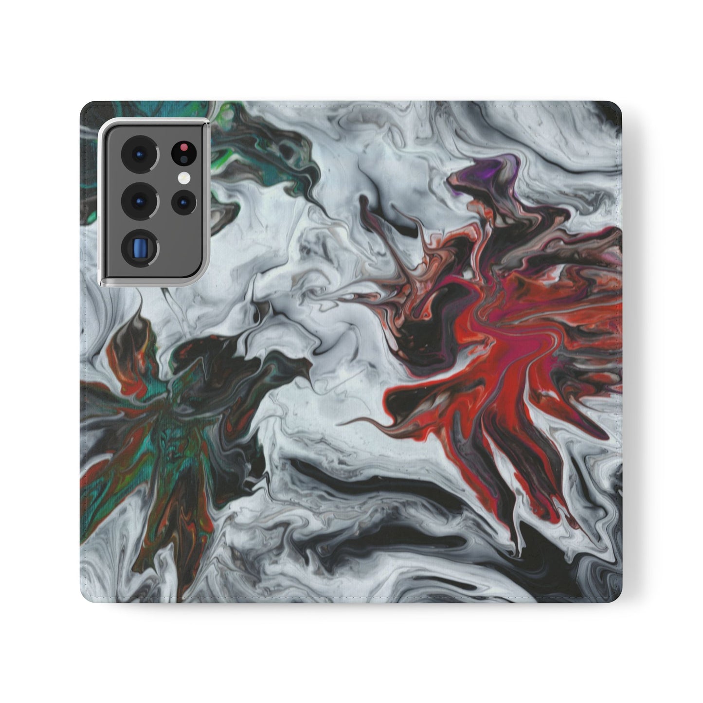 Colorful Symphony Flip Phone Case for iPhone 11 – 16 Pro, Samsung 21 – 22 Series