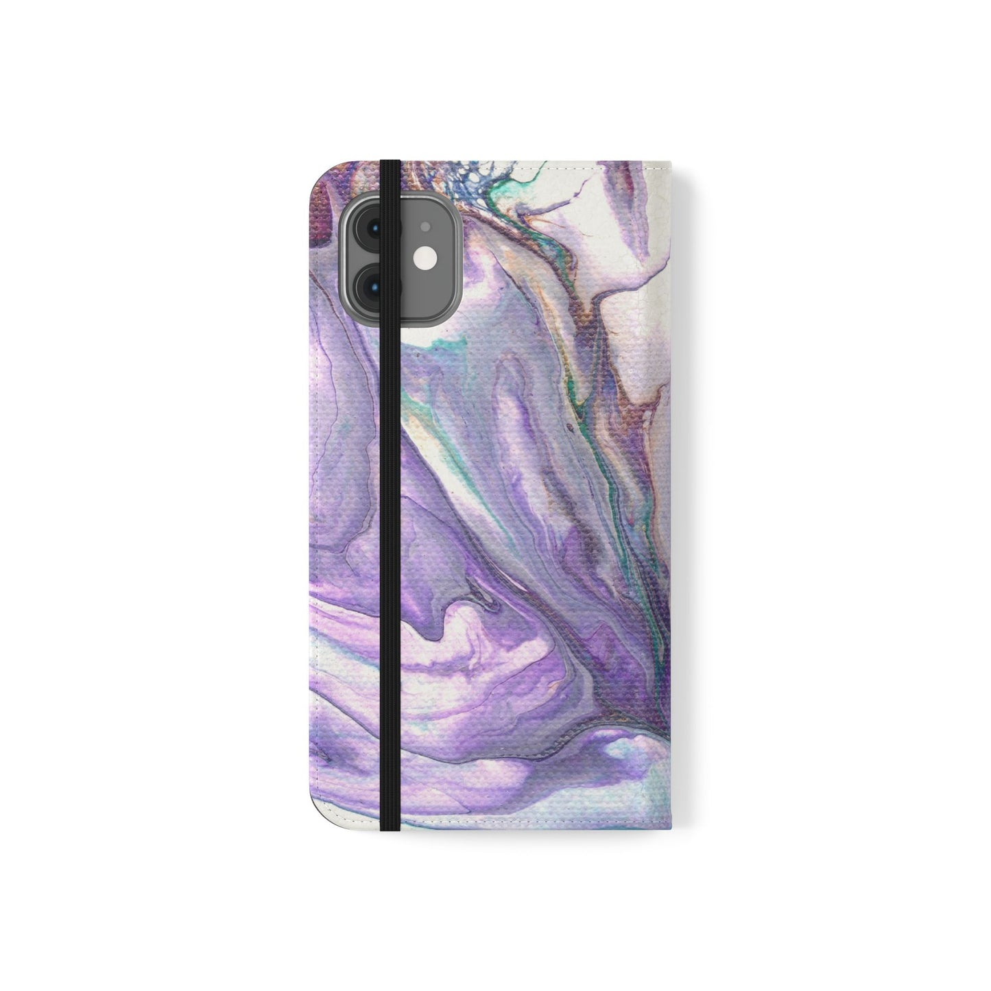 Majestic Marble Flip Phone Case for iPhone 11 – 16 Pro, Samsung 21 – 22 Series