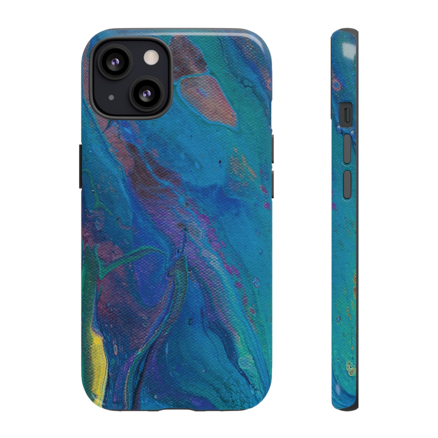 Peacock Swirls Tough Phone Case for iPhone, Samsung Galaxy, and Google Pixel devices