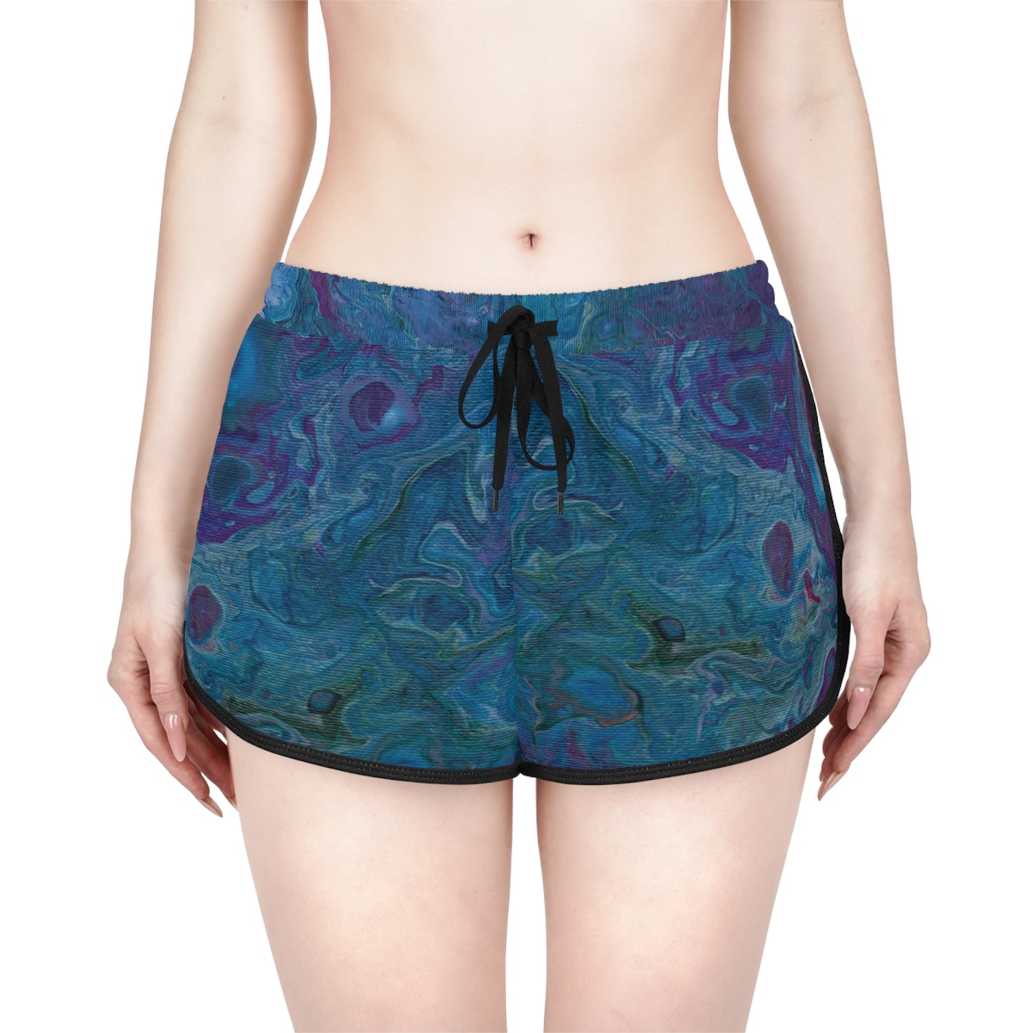 Women's Relaxed Shorts - Azure Seas