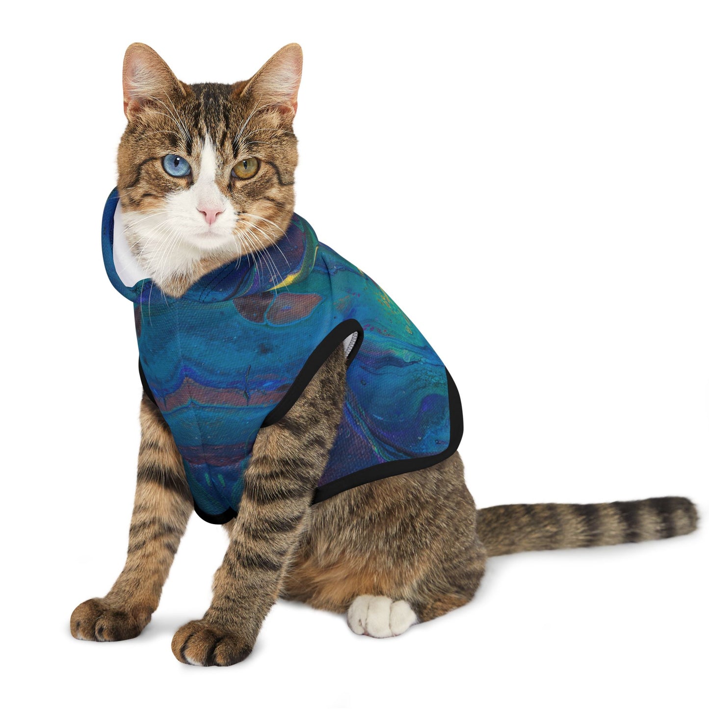 Vibrant Pet Hoodie for Stylish Pets, Colorful Dog Apparel, Fashionable Cat Hoodie, Fun Pet Gift, Cozy Petwear