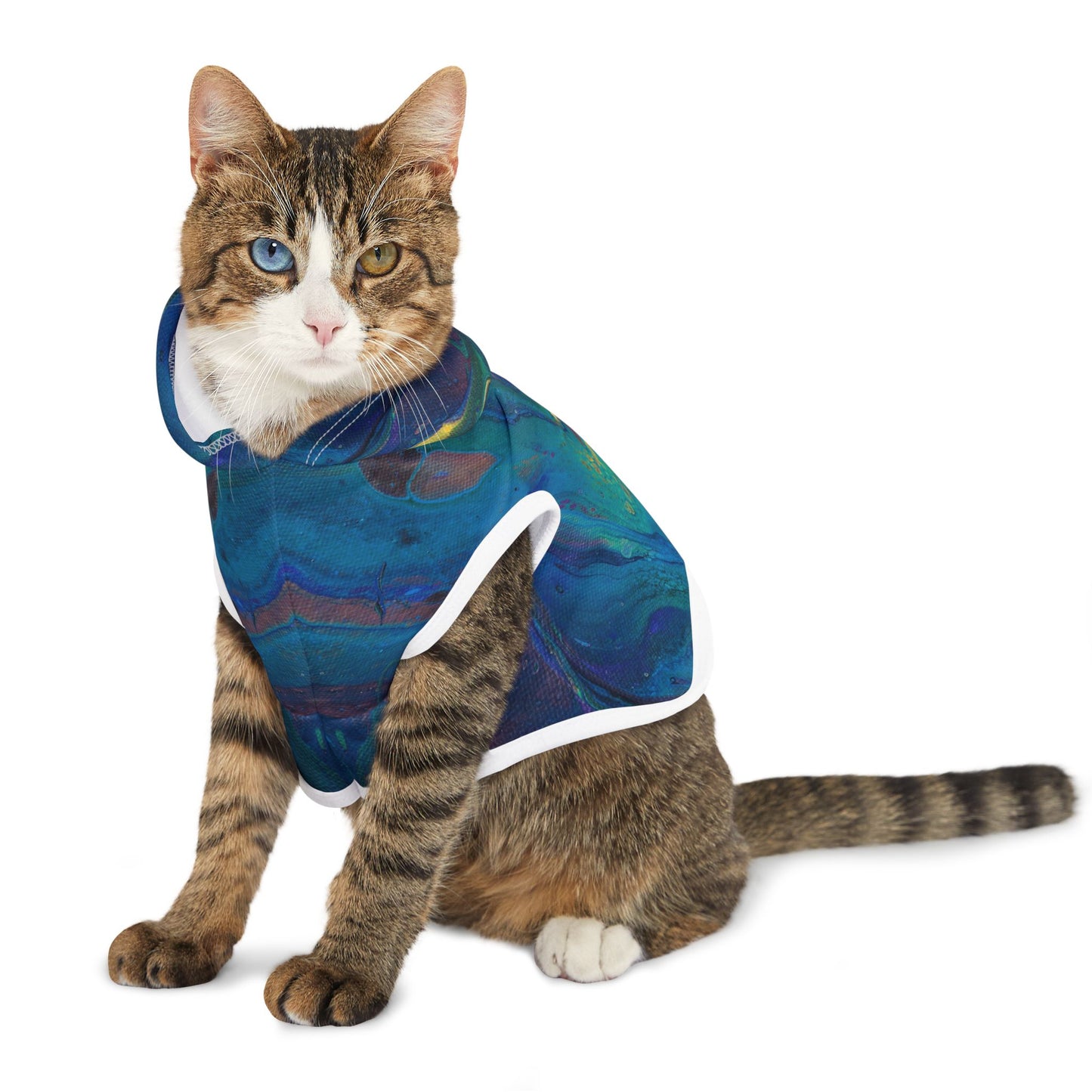 Vibrant Pet Hoodie for Stylish Pets, Colorful Dog Apparel, Fashionable Cat Hoodie, Fun Pet Gift, Cozy Petwear