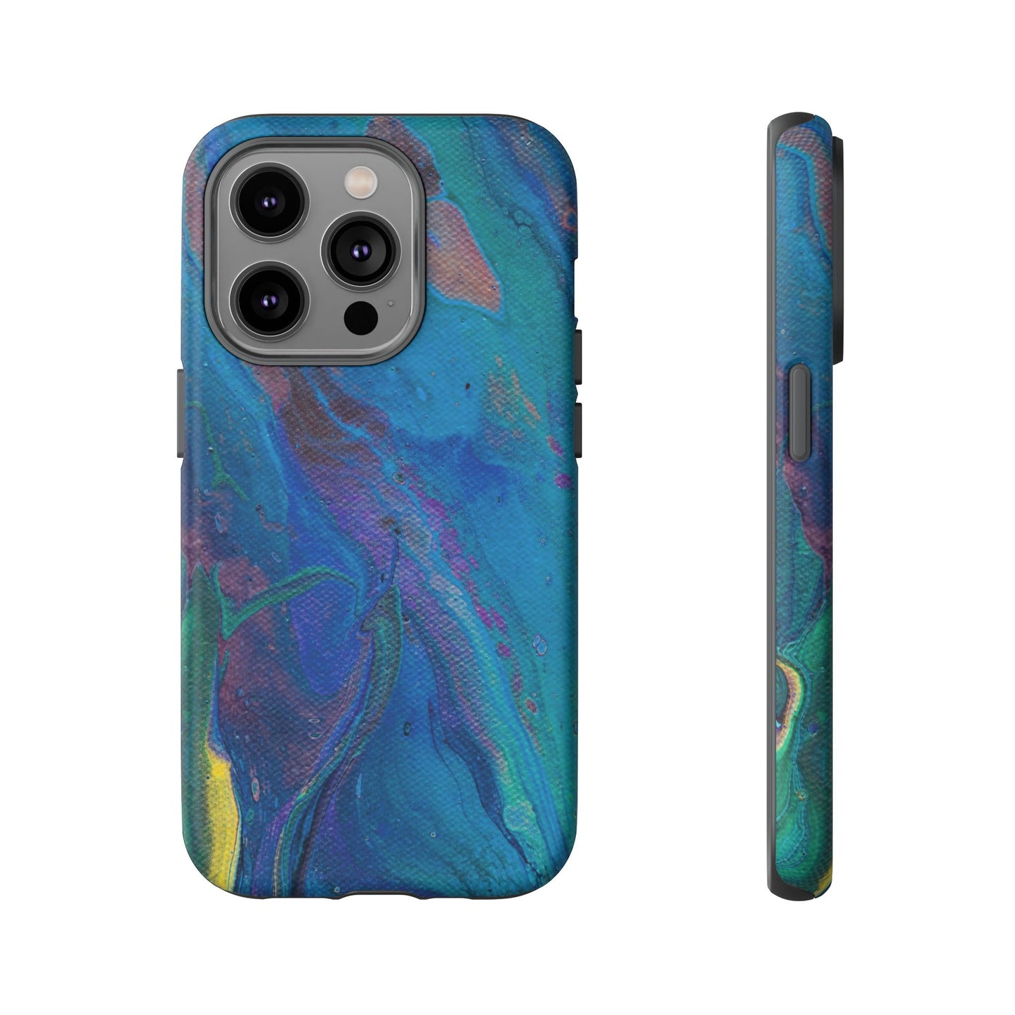 Peacock Swirls Tough Phone Case for iPhone, Samsung Galaxy, and Google Pixel devices