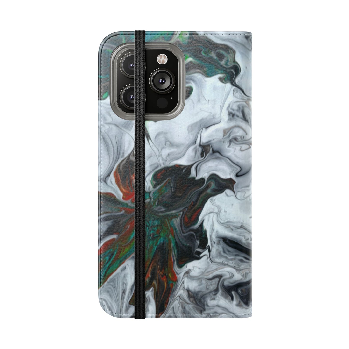 Colorful Symphony Flip Phone Case for iPhone 11 – 16 Pro, Samsung 21 – 22 Series