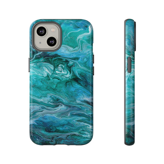 Ocean Waves Tough Phone Case for iPhone, Samsung Galaxy, and Google Pixel devices