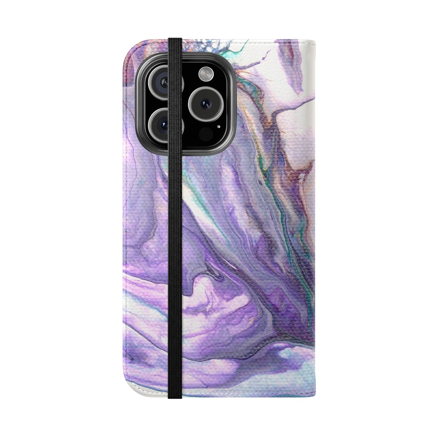 Majestic Marble Flip Phone Case for iPhone 11 – 16 Pro, Samsung 21 – 22 Series