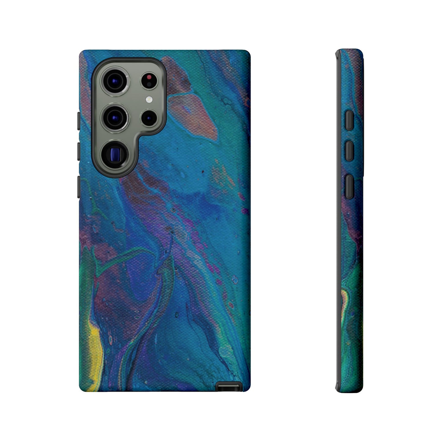 Peacock Swirls Tough Phone Case for iPhone, Samsung Galaxy, and Google Pixel devices